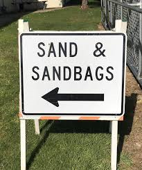 Sandbags Sign