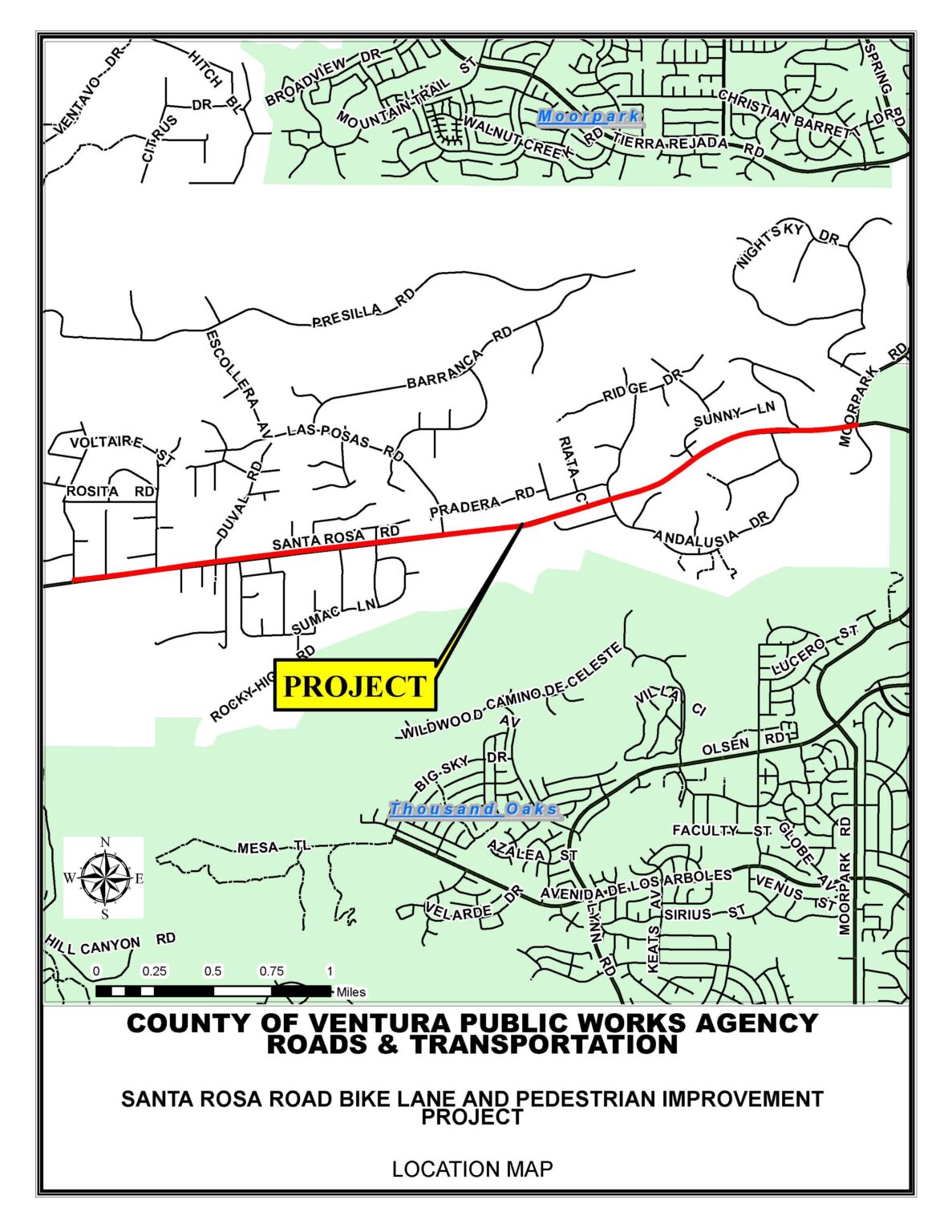 SANTA ROSA ROAD BIKE LANE & PEDESTRIAN IMPROVEMENTS - Ventura County ...